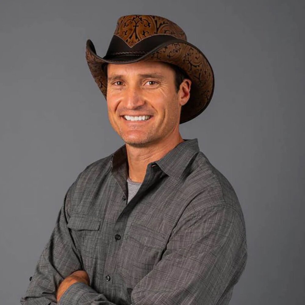 Leather Cowboy Brown Western Hat XXL‎ Falcon Two Tone American Hat Makers